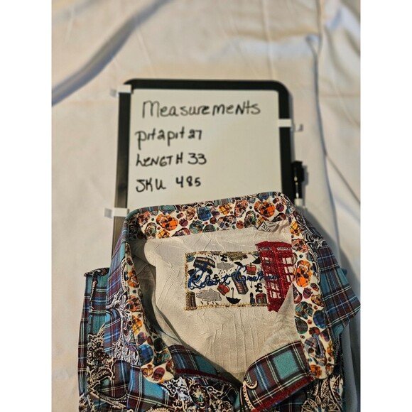 ROBERT GRAHAM Classic Fit Thrill Seeker Paisley Skulls Flip Cuff Shirt 1XLT - Picture 11 of 11